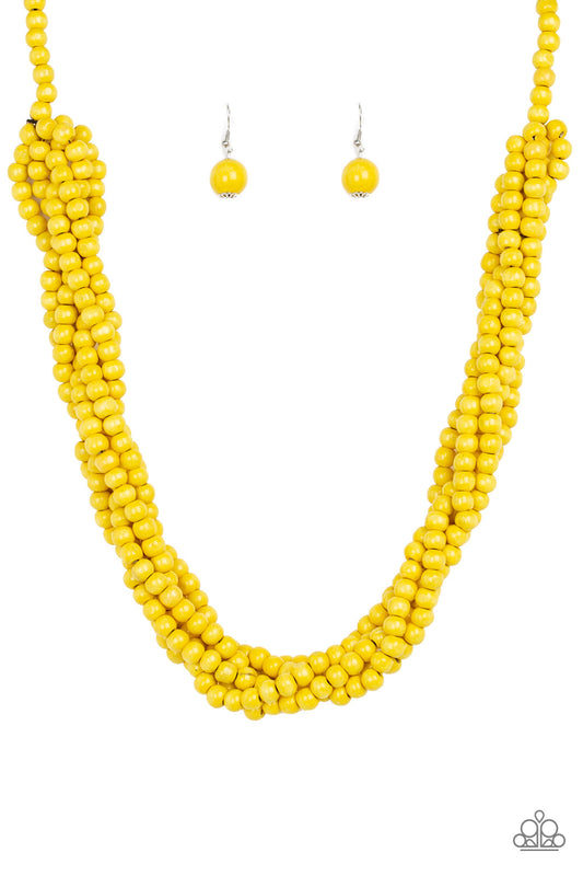 Paparazzi Necklace - Tahiti Tropic - Yellow