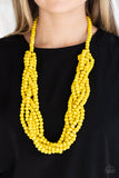 Paparazzi Necklace - Tahiti Tropic - Yellow