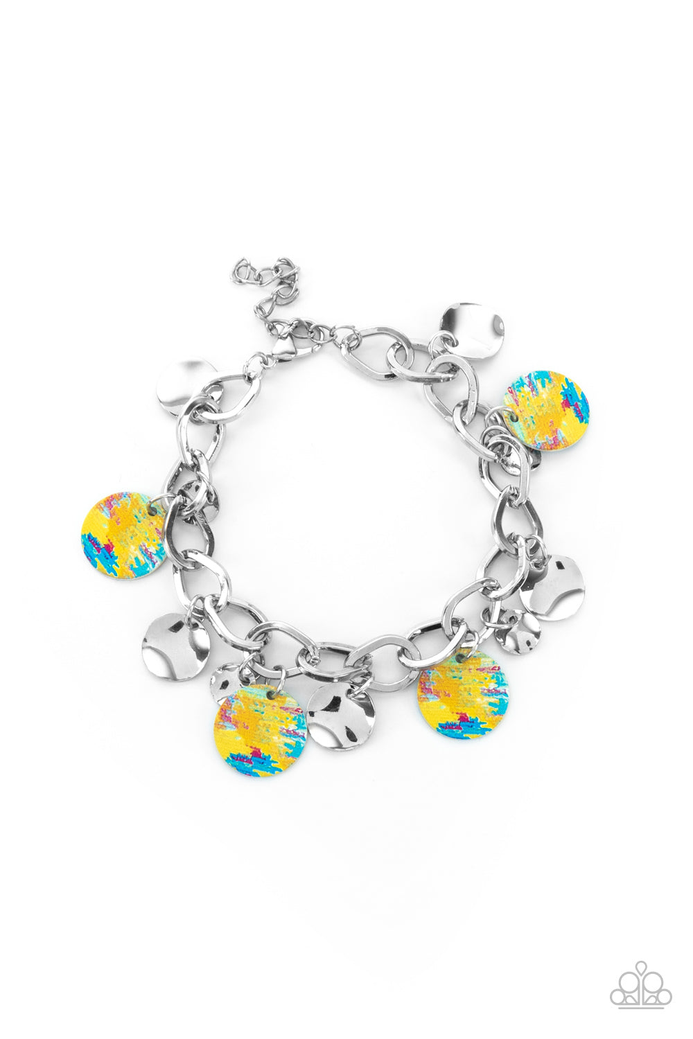 Paparazzi Bracelet - Teasingly Tie Dye - Yellow