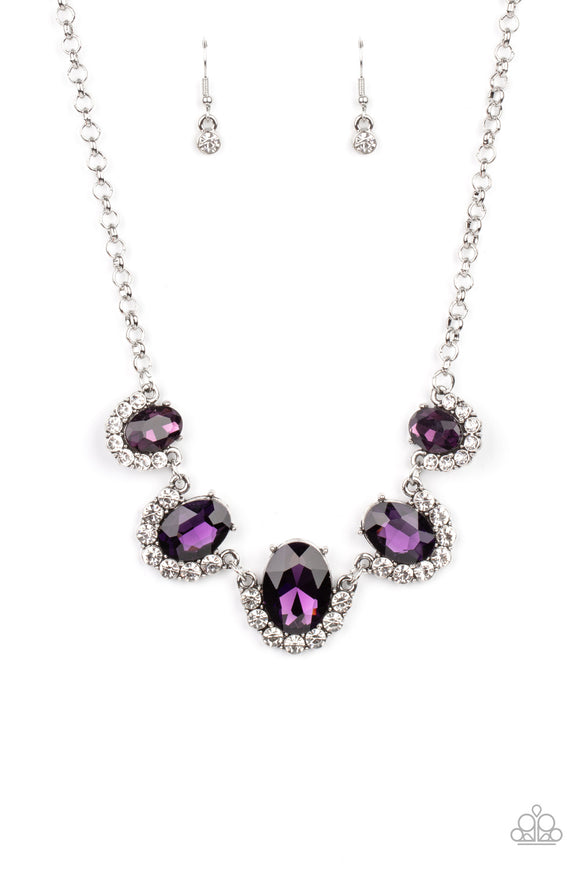 Paparazzi Necklace - The Queen Demands It - Purple