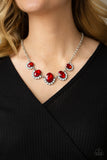 Paparazzi Necklace - The Queen Demands It - Red