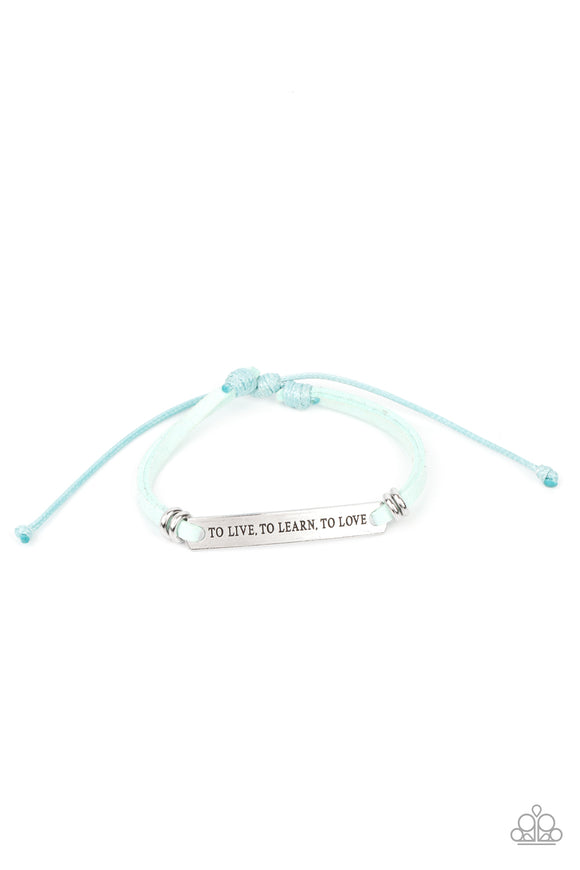 Paparazzi Bracelet - To Live, To Learn, To Love - Blue