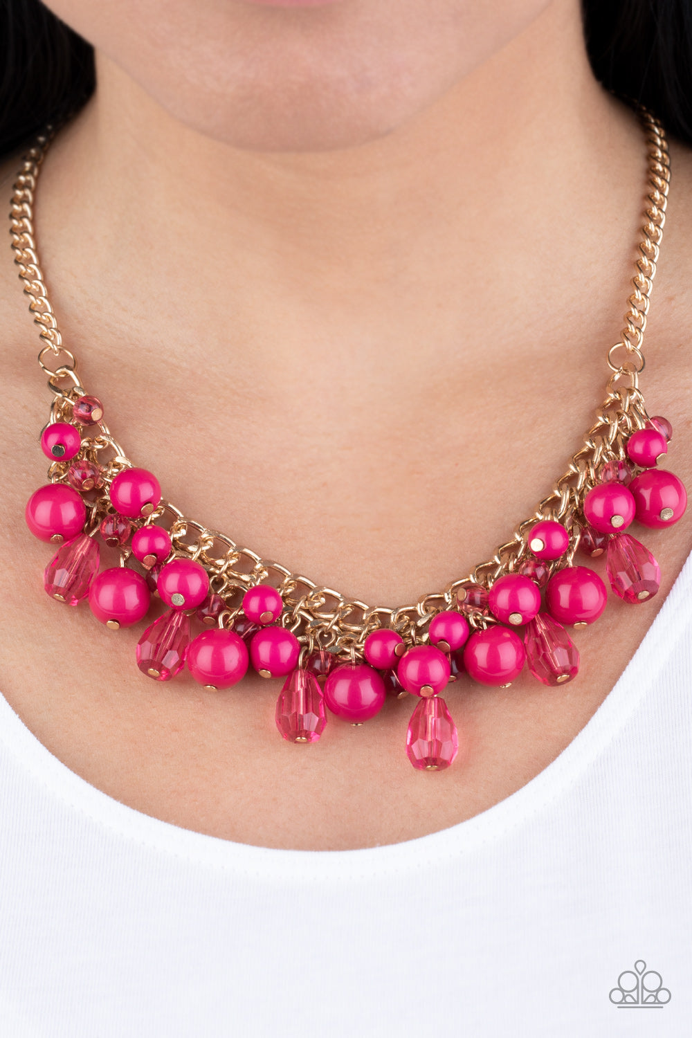 Paparazzi Necklace - Tour de Trendsetter - Pink