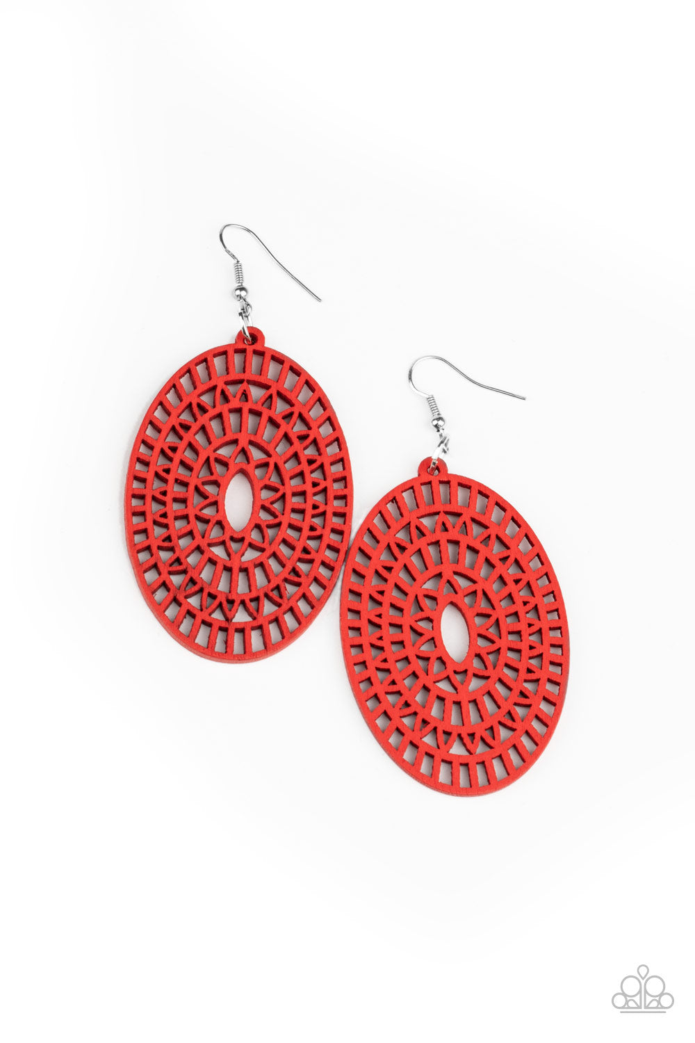 Paparazzi Earrings - Tropical Retreat - Red