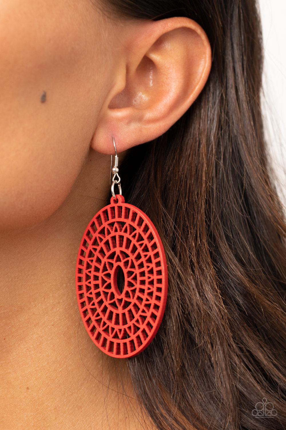 Paparazzi Earrings - Tropical Retreat - Red