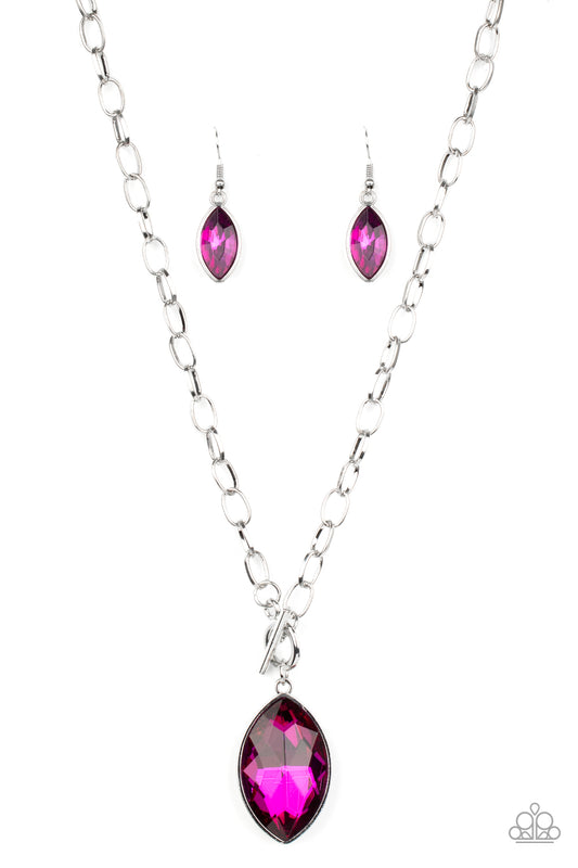 Paparazzi Necklace - Unlimited Sparkle - Pink