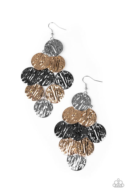 Paparazzi Earrings - Uptown Edge - Multi