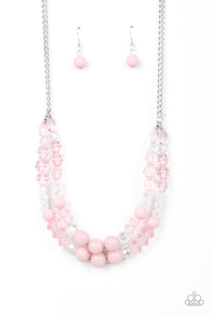 Paparazzi Necklace - Vera-CRUZIN - Pink