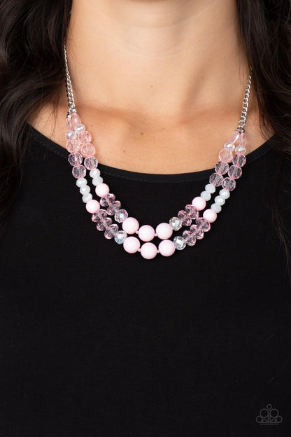 Paparazzi Necklace - Vera-CRUZIN - Pink