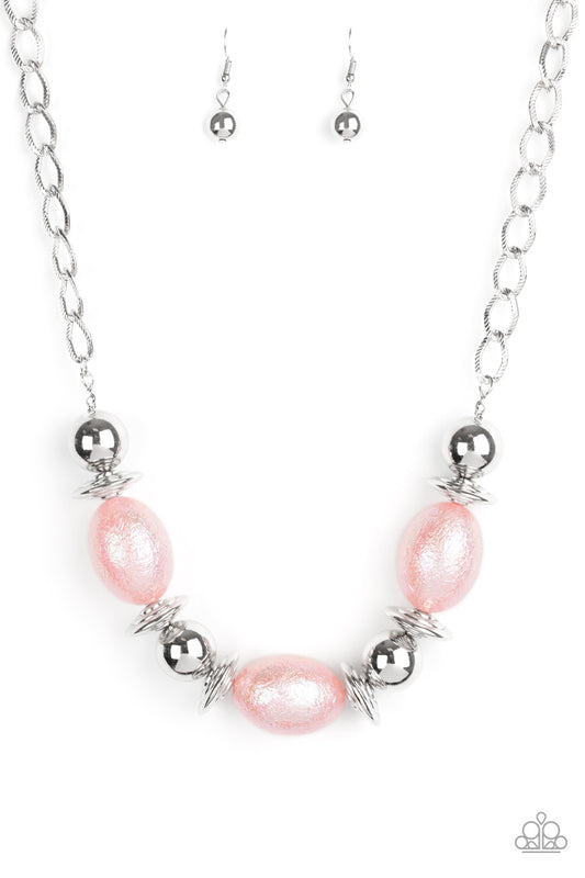 Paparazzi Necklace - Welcome To The Big Leagues - Pink