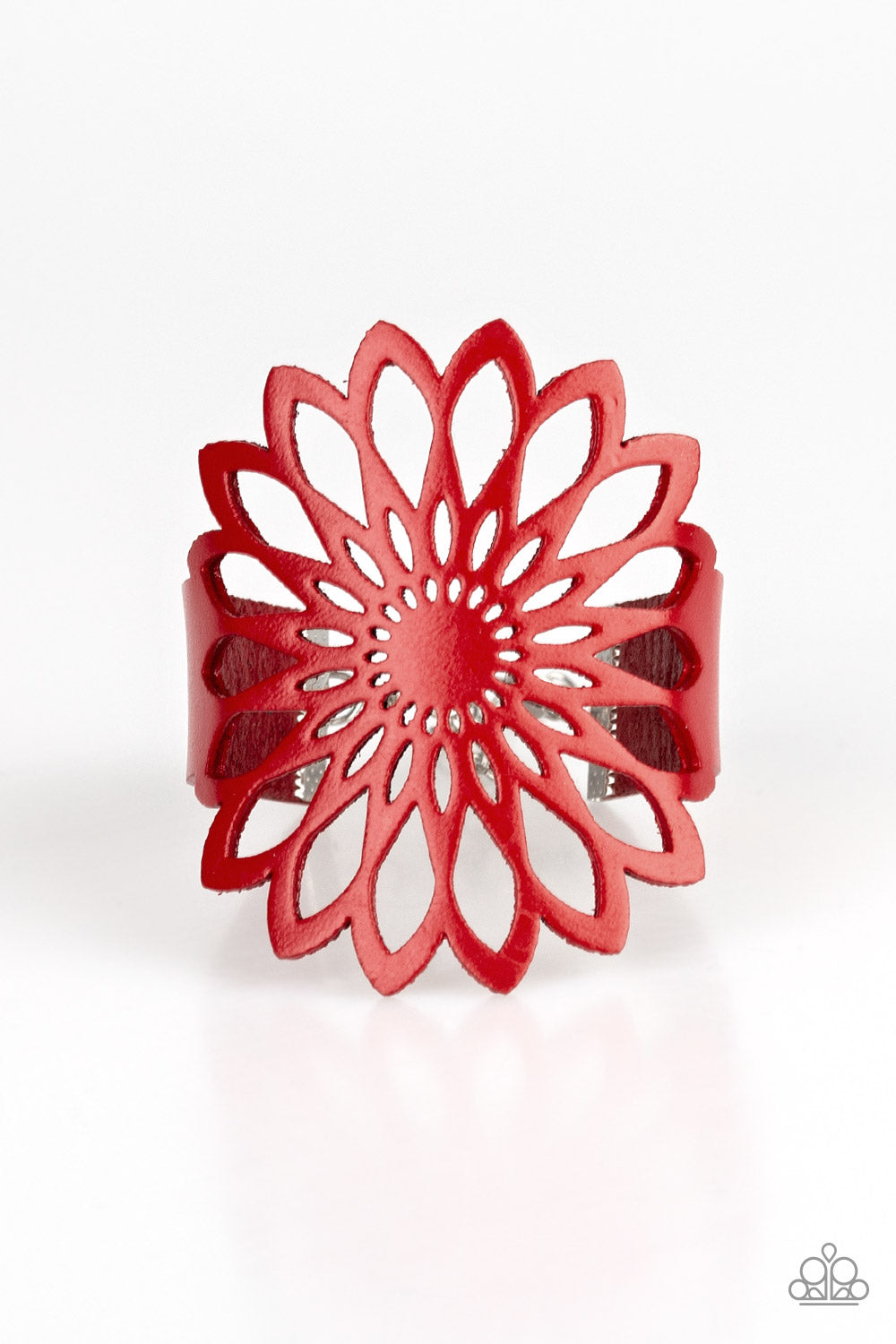 Paparazzi Bracelet - Wildly Wildflower - Red