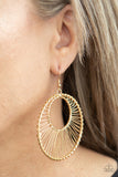 Paparazzi Earrings - Artisan Applique - Gold