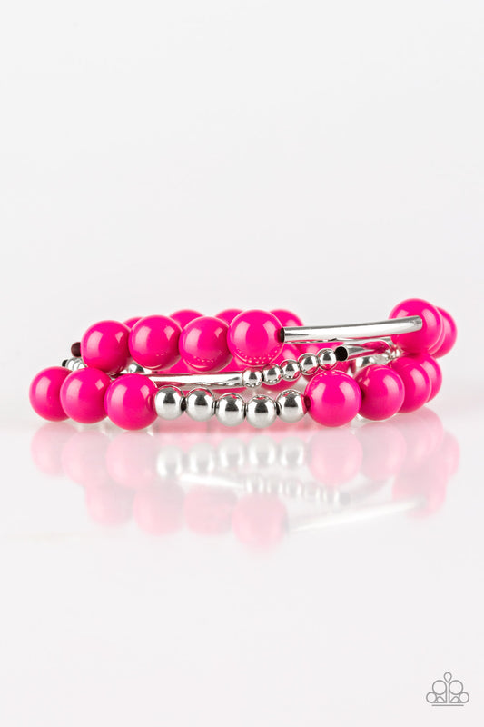 Paparazzi Bracelet  - New Adventures - Pink