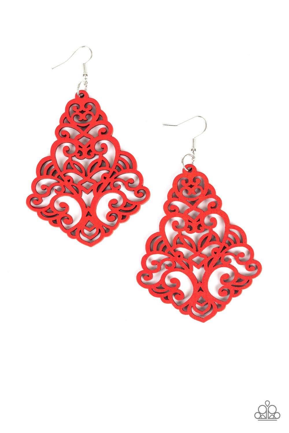 Paparazzi Earrings - Powers of ZEN - Red