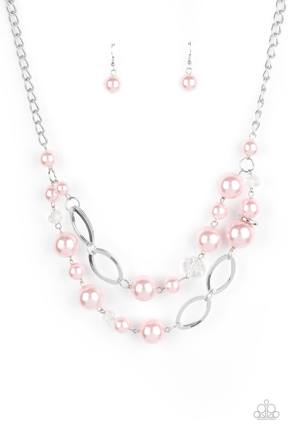 Paparazzi Necklace - High Roller Status - Pink