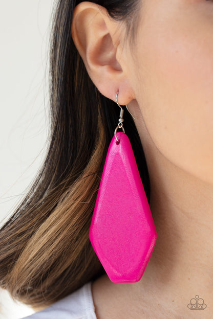 Paparazzi Earrings - Vacation Ready - Pink