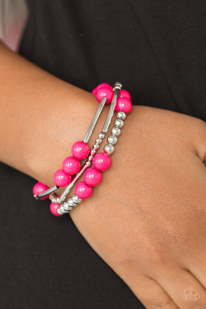 Paparazzi Bracelet  - New Adventures - Pink