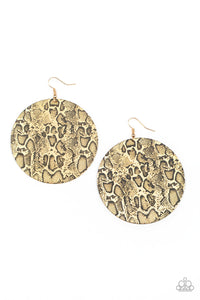 Paparazzi Earrings -  Animal Planet - Gold