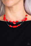 Paparazzi Necklace - Radiant Reflections - Red