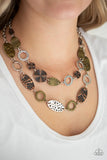 Paparazzi Necklace - Trippin On Texture - Multi