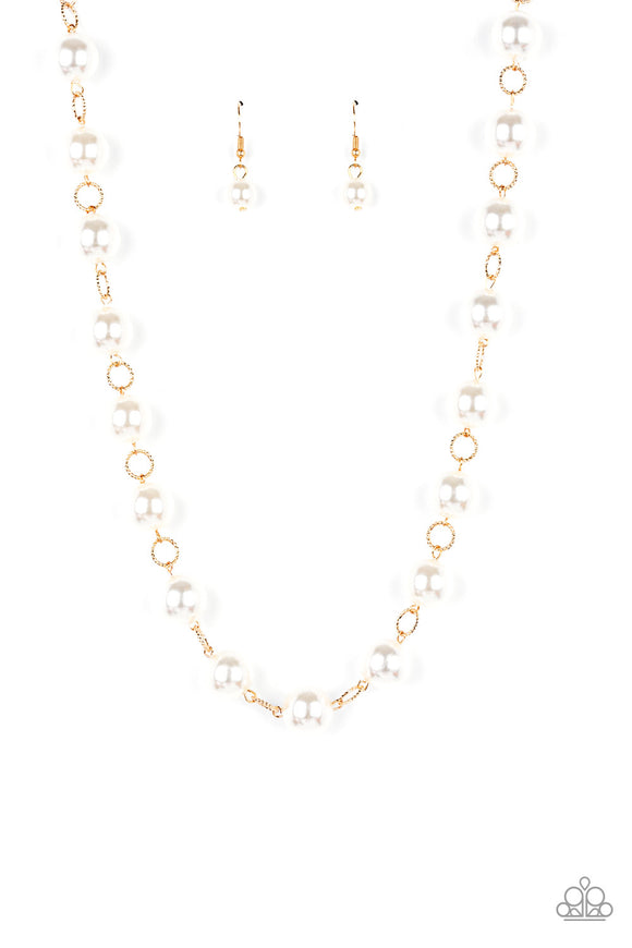 Paparazzi Necklace - Ensconced in Elegance - Gold