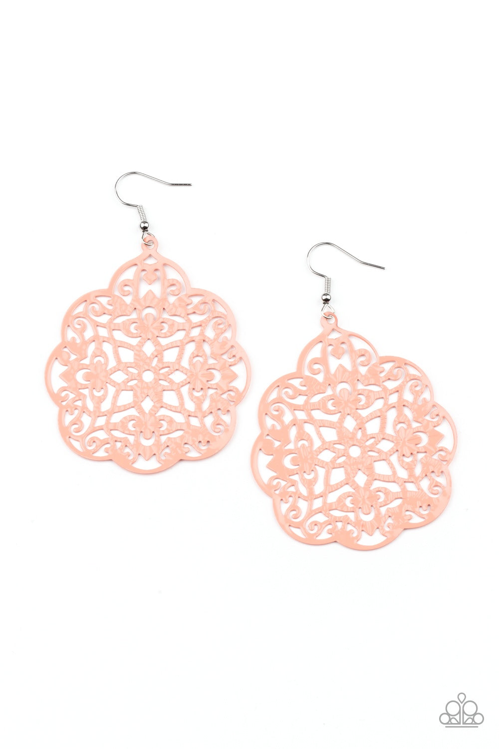 Paparazzi Earrings - Mediterranean Eden - Orange