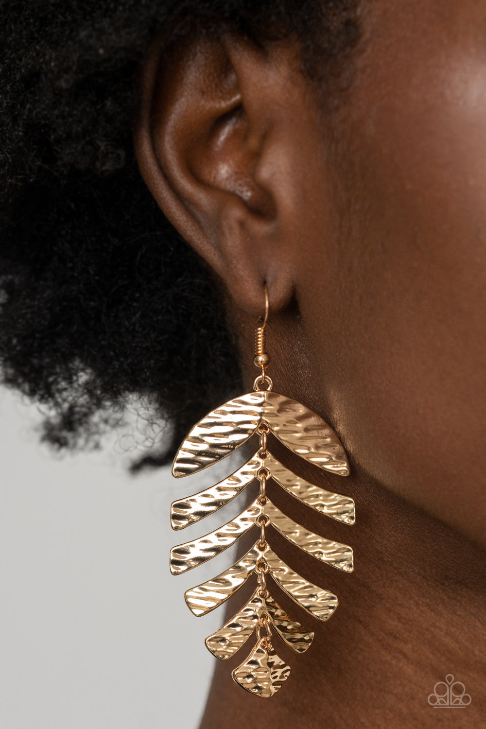 Paparazzi Earrings - Palm Lagoon - Gold