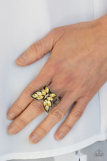 Paparazzi Ring - Fluttering Fashionista - Yellow