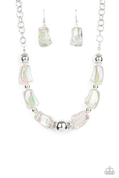 Paparazzi Necklace -Iridescently Ice Queen - Multi