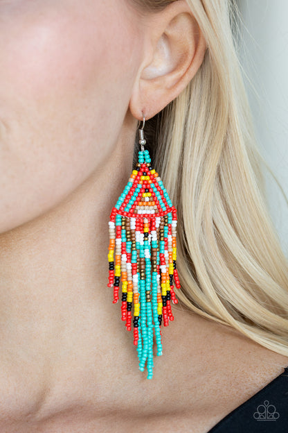 Paparazzi Earrings- Boho Blast - Blue