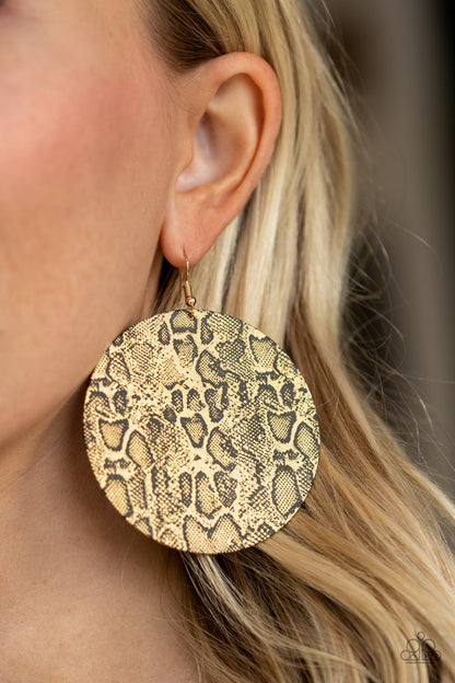 Paparazzi Earrings -  Animal Planet - Gold