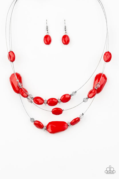 Paparazzi Necklace - Radiant Reflections - Red