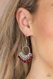 Paparazzi Earrings - Charmingly Cabaret - Red