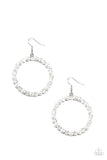 Paparazzi Earrings - Pearl Palace - White