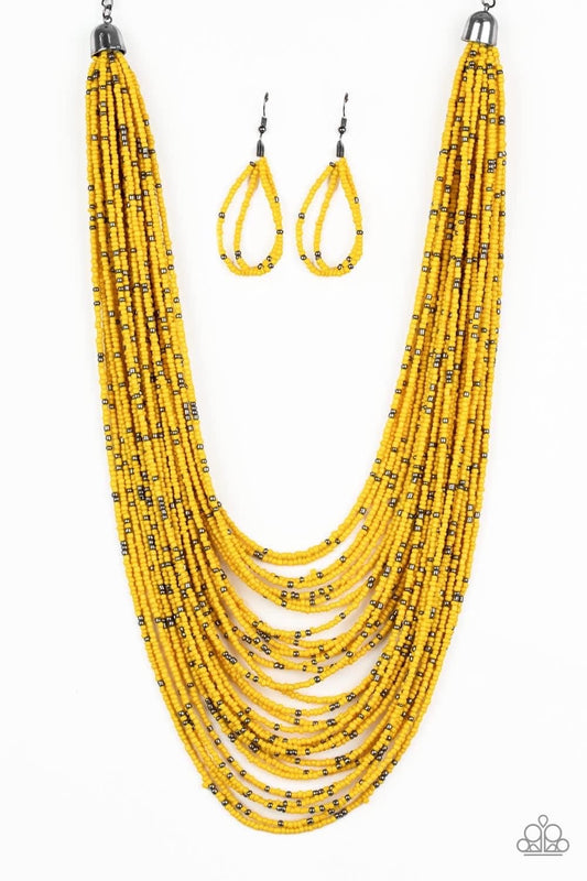 Paparazzi Necklace - Rio Rainforest - Yellow