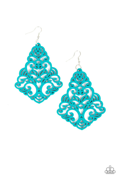 Paparazzi Earrings - Powers of ZEN - Blue