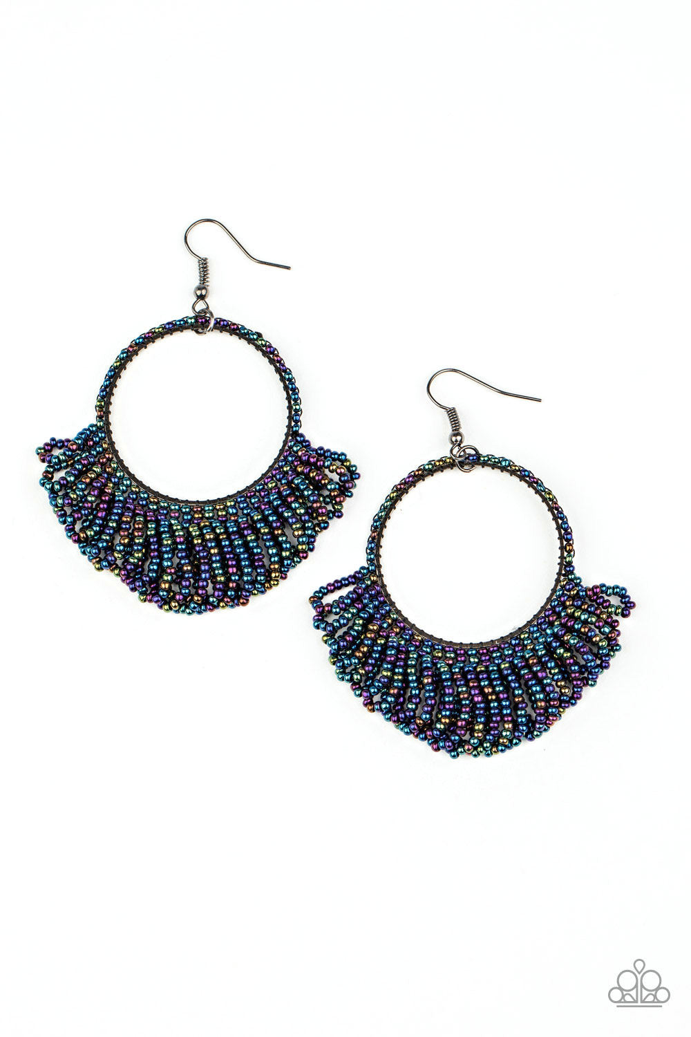 Paparazzi Earrings -  Cant BEAD-lieve My Eyes! - Multi