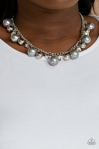 Paparazzi Necklace - Galactic Gala - Silver