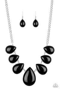 Paparazzi Necklace - Drop Zone - Black