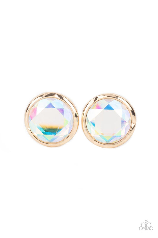 Paparazzi Earrings - Double-Take Twinkle - Gold