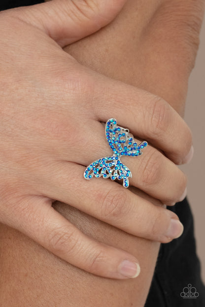 Paparazzi Ring - Butterfly Orchard - Blue