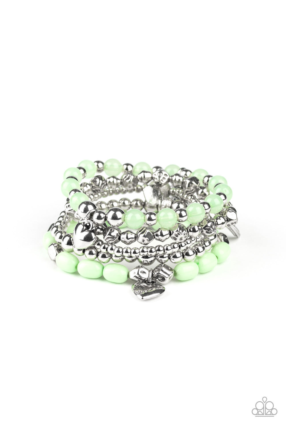 Paparazzi Bracelet - No CHARM Done - Green