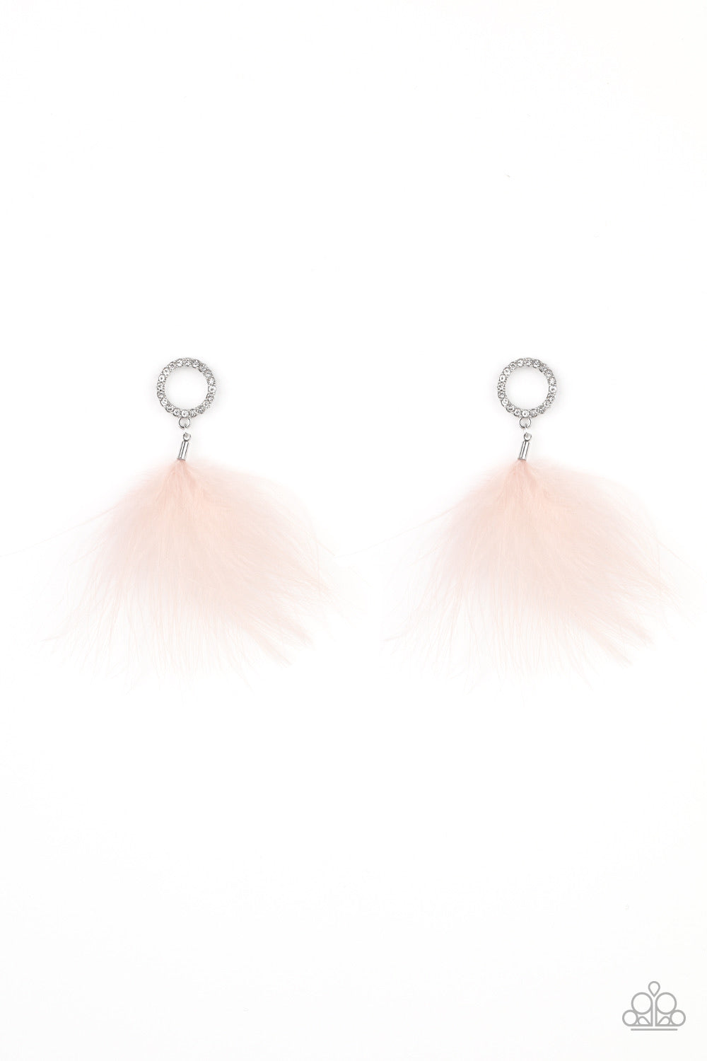 Paparazzi Earrings - BOA Down - Pink