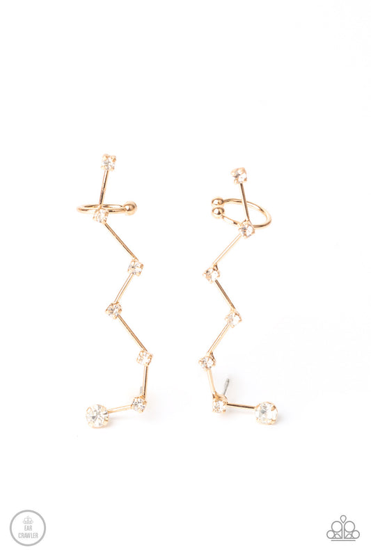 Paparazzi Earrings - CONSTELLATION Prize - Gold