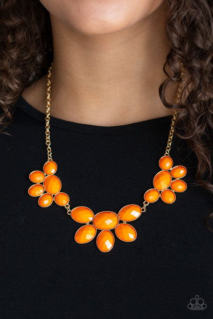 Paparazzi Necklace - Flair Affair - Orange