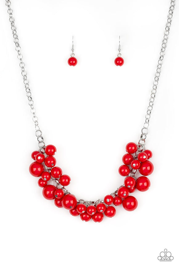 Paparazzi Necklace - Walk This BROADWAY- Red