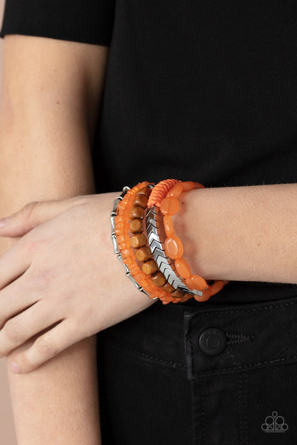 Paparazzi Bracelet - Outdoor Retreat - Orange