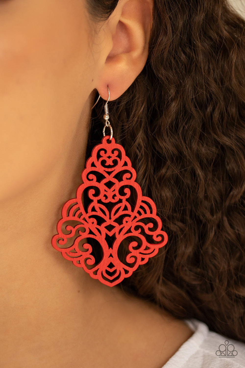 Paparazzi Earrings - Powers of ZEN - Red