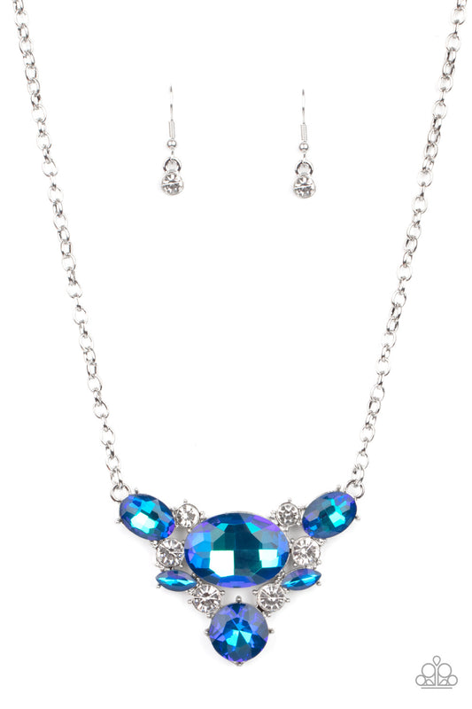 Paparazzi Necklace - Cosmic Coronation - Blue