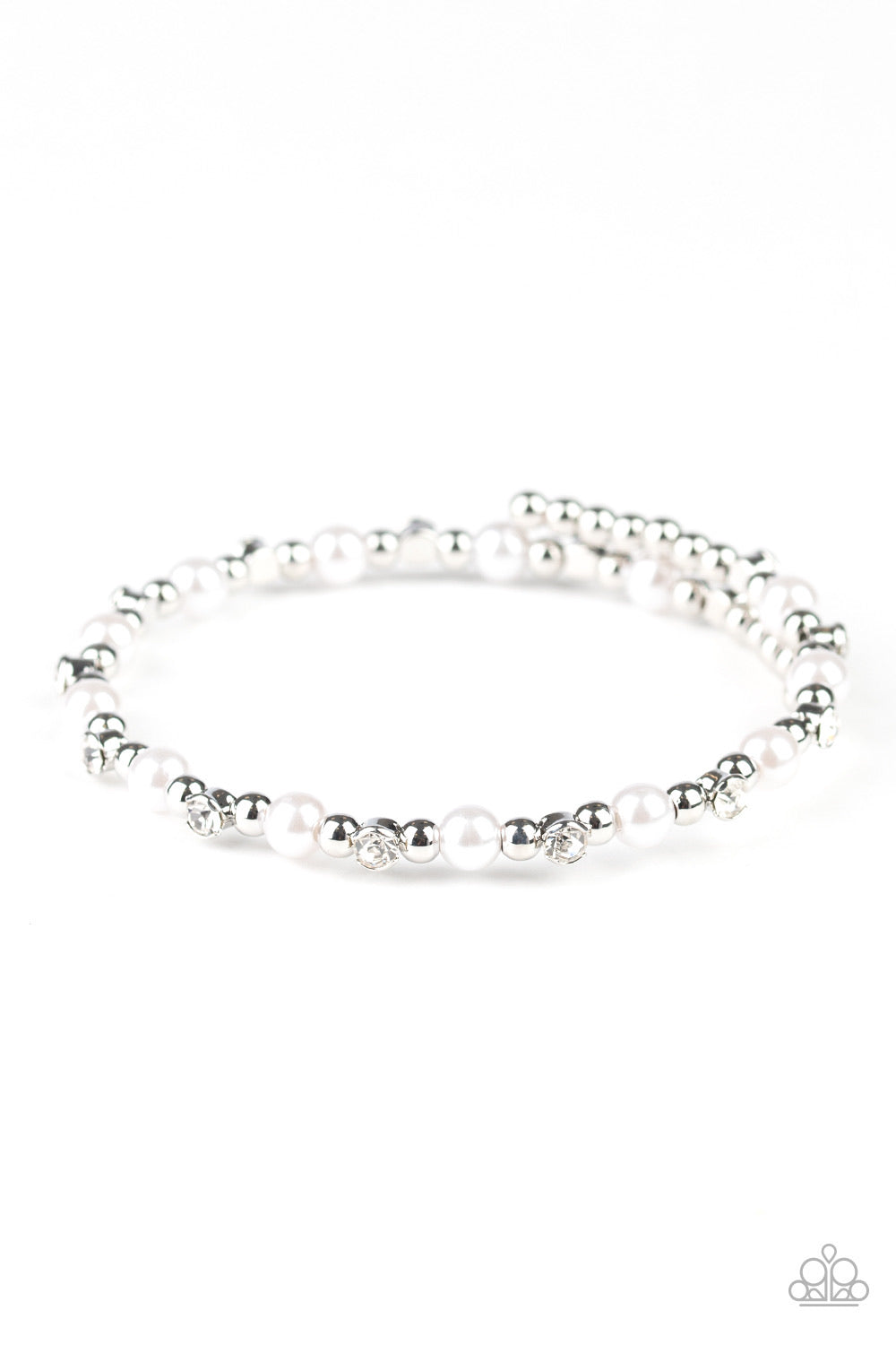 Paparazzi Bracelet - Decadently Dainty - White